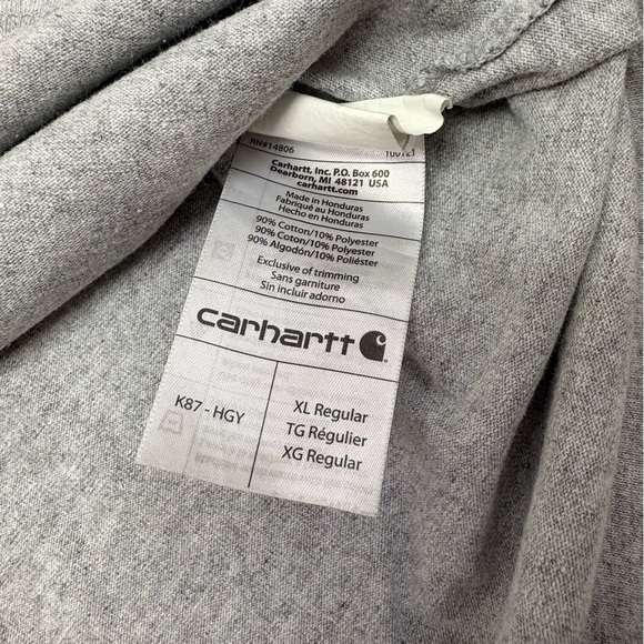 Carhartt Men’s XL Grey Classic Tee Shirt - Picture 4 of 7
